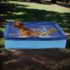 50x50cm PVC Foldable Dog Bath Tub Square-Shaped Pet Swimming Pool Non-Inflatable Save Space Dog Splash Pool Summer Water Toy