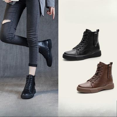 Height-increasing Boots Women's Autumn and Winter Short Boots Thick-soled Boots Versatile Women's Shoes