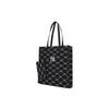 New MLB Monogram Collection Polyester Combo Bag Tote Bag Shopping Bag Shoulder Bag Handbag Regular Women's Black 3AORM012N-50BKS