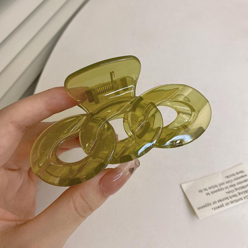 

Большой коготь для волос, женские зажимы для волос, крабовый хвост, зажим для волос, аксессуары для когтей, головные уборы зелёный