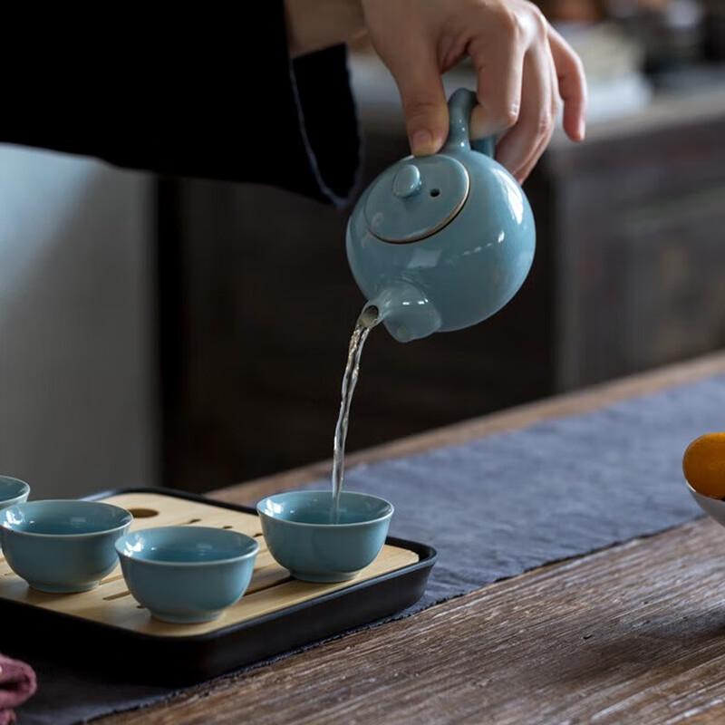 Portable Outdoor Ceramic Tea Set