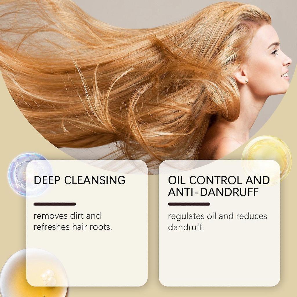 Essential oil shampoo cleans, controls oil, replenishes moisture, softens hair, and protects hair shampoo 1