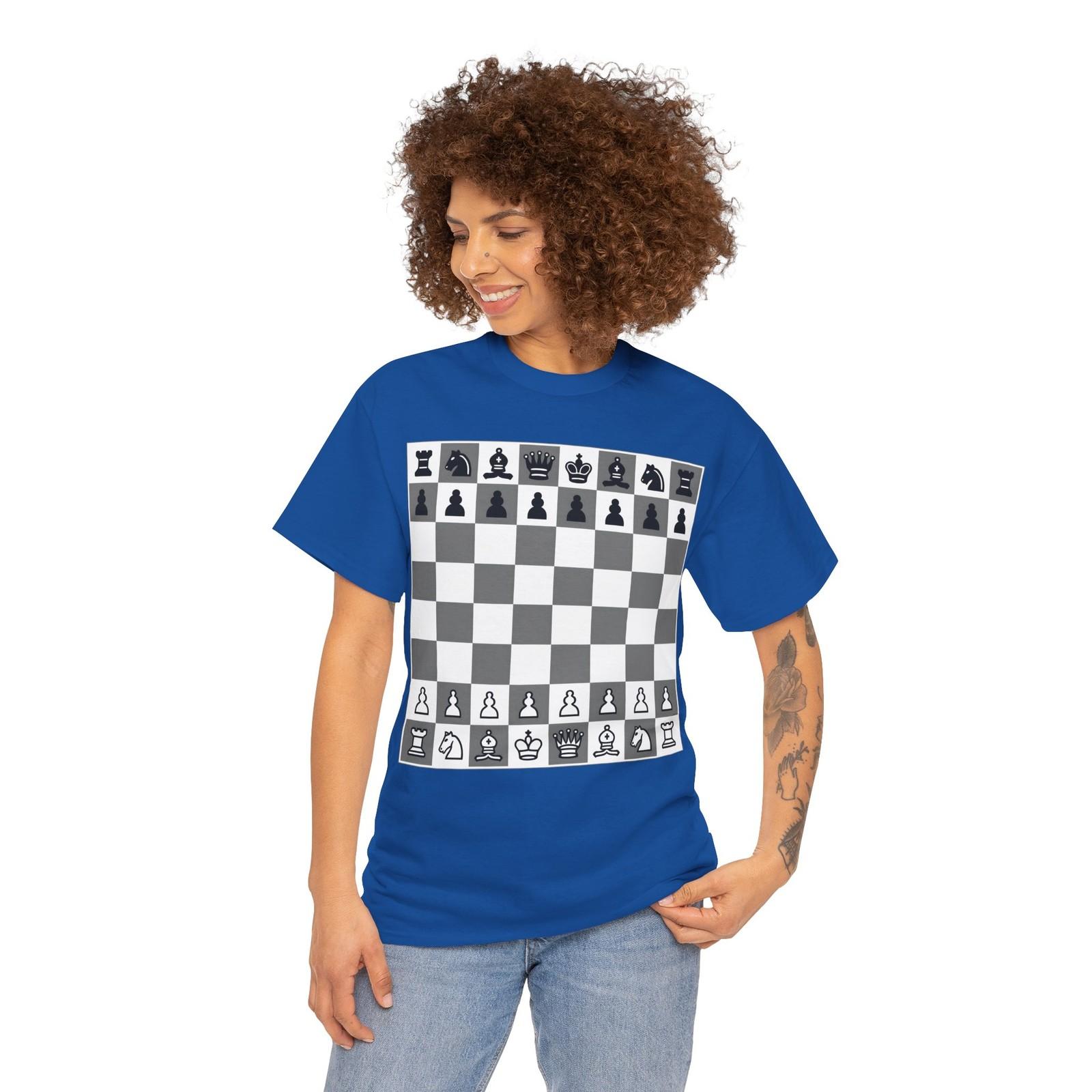 Chess Board T-Shirt Mens Womens Tees Top board game boardgame checkers backgammon 4XL