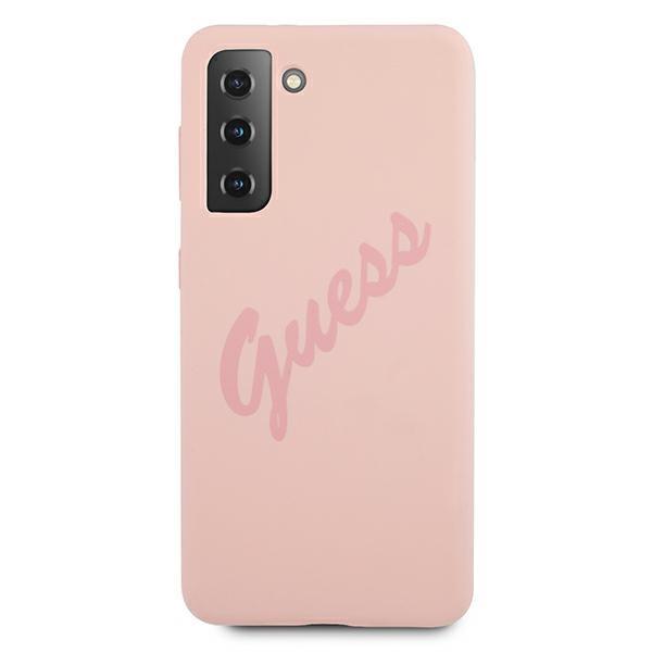 Guess Guhcs21Mlsvspi S21+ G996Różowy/Pink Hardcase Script Vintage