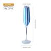 Hand Painted Colorful Striped Cocktail Goblet Water Cup Creative Red Wine Glass Set Party Wedding Barware