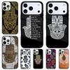 Hamsa Hand of Fatima Phone Case for iPhone 17 Air 16 15 11 12 14 13 Pro Max Shockproof Cover
