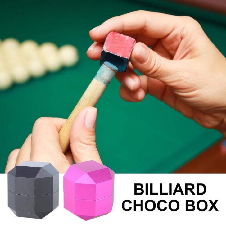 Aluminum Magnetic Billiard Cue Chalks Holder 2-Layer Octagonal Pool Chalks Holder Aluminum Cue Chalks Box Enduring