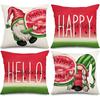 New Nordic Linen Pillowcase Summer Fruit Print Pillowcase Sofa Cushion Cover Home Furnishing