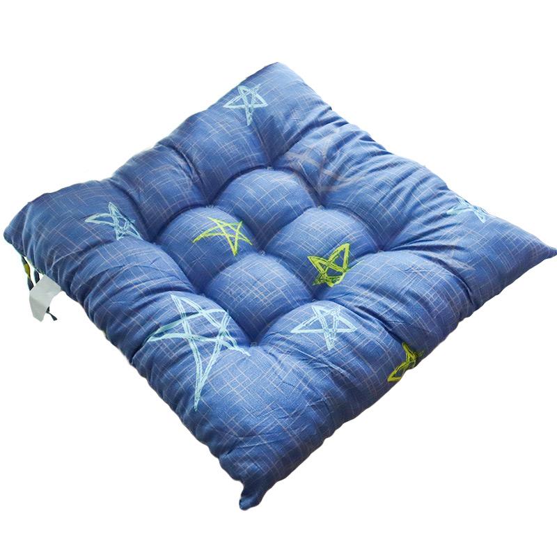1PC Seat Padded Outdoor Sofa Cushions Indoor Pillow Square Linen With Anti-skid Strap Chair Cushion Printed