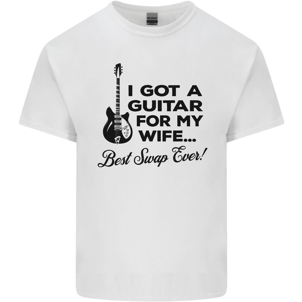 Guitar for My Wife Best Swap Ever Guitarist Mens Light Cotton T-Shirt Unisex T-Shirt XL