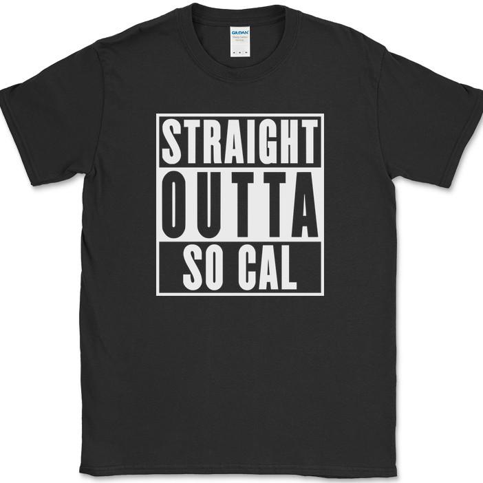 Straight Outta So Cal T-Shirt Funny Humor South California State Pride Tee