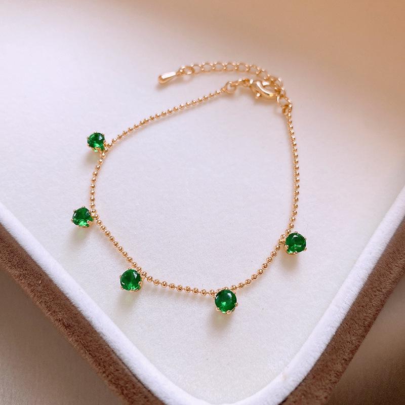 Elegante Geometrische Zirkonia Armband voor Damesmode - Veelzijdig, Trendy Bangle Sieraden