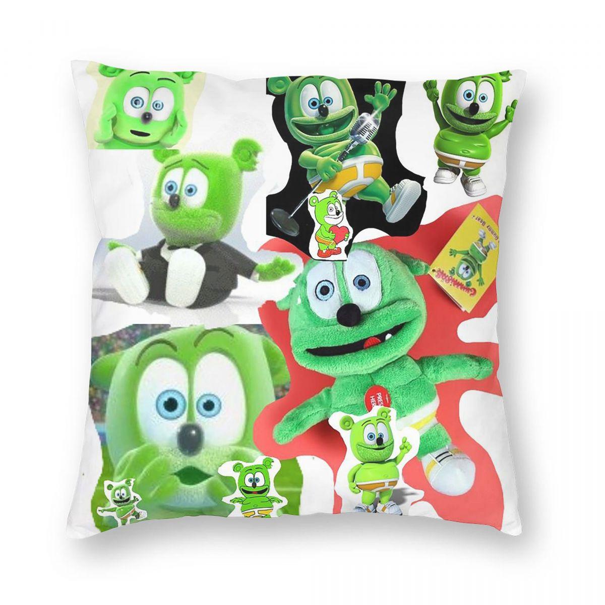 Exquisite Ornaments Unisex Gummibar (The Gummy Bear) Square Pillowcase Pillow Cover Cushion Throw Pillow For Home Sofa Living Room