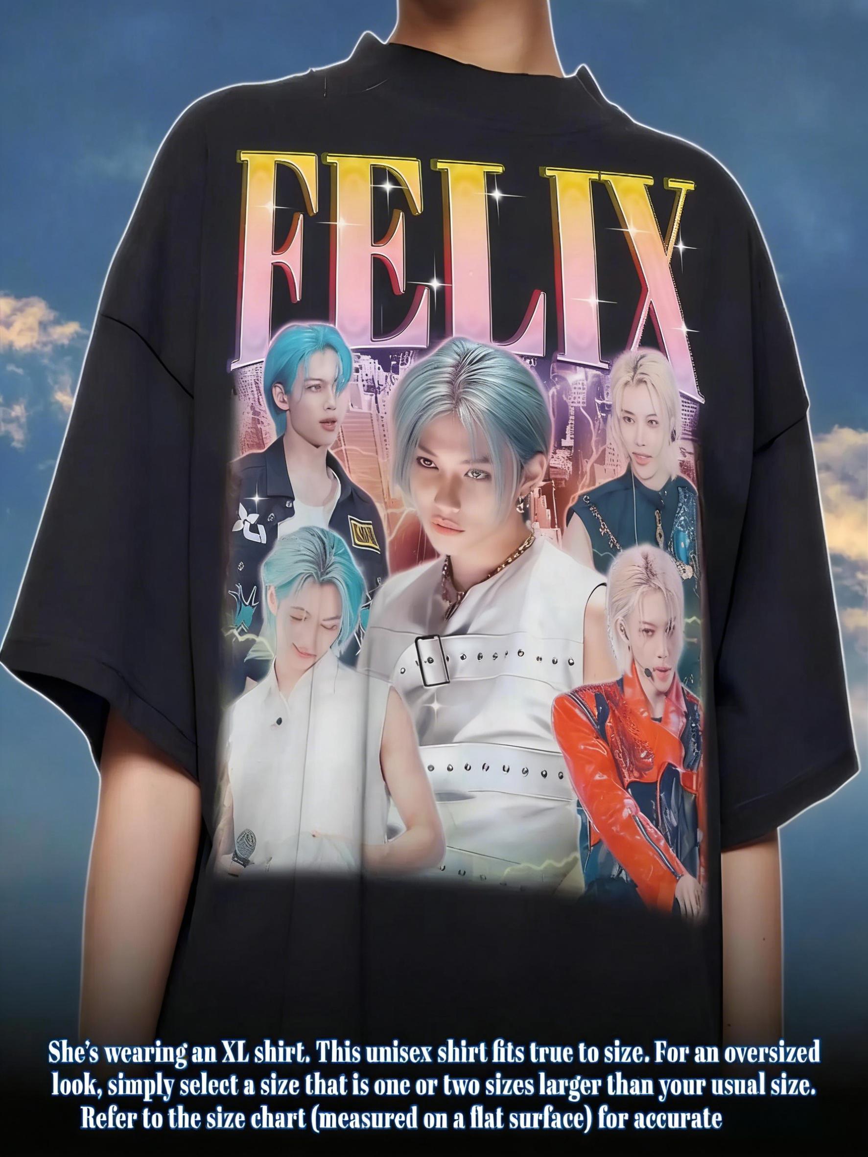 Felix Stray T-Shirt - SKZ Collectible Merchandise with Felix XXXL