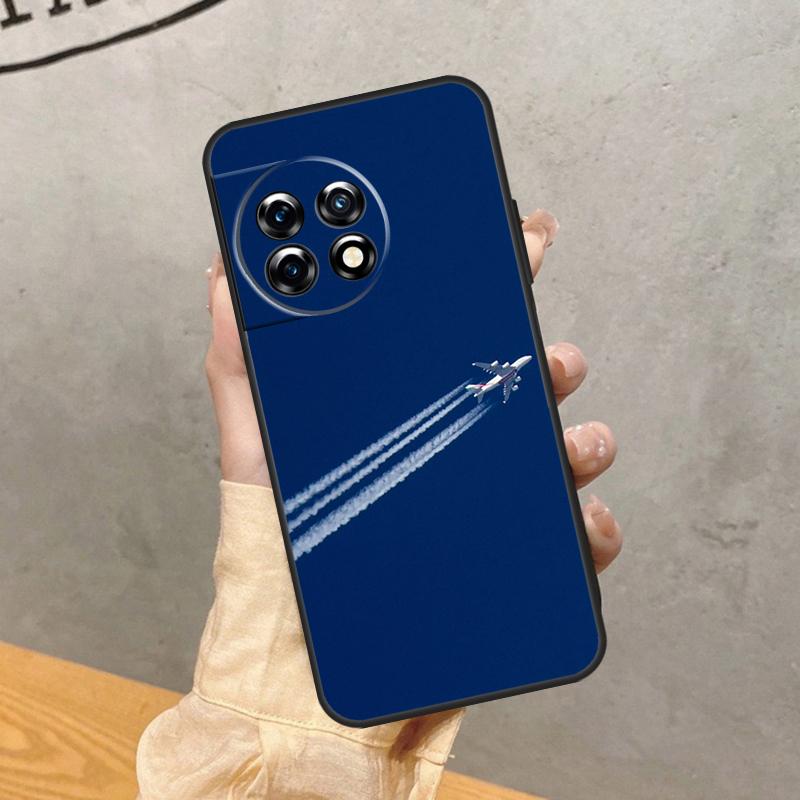 Airplane Plane Aircraft Case For OnePlus 15R 13T 13R 13 12 12R 11 10 9 Pro 10T 8T Nord 5 CE 2 3 4 Lite N20 N30 Cover