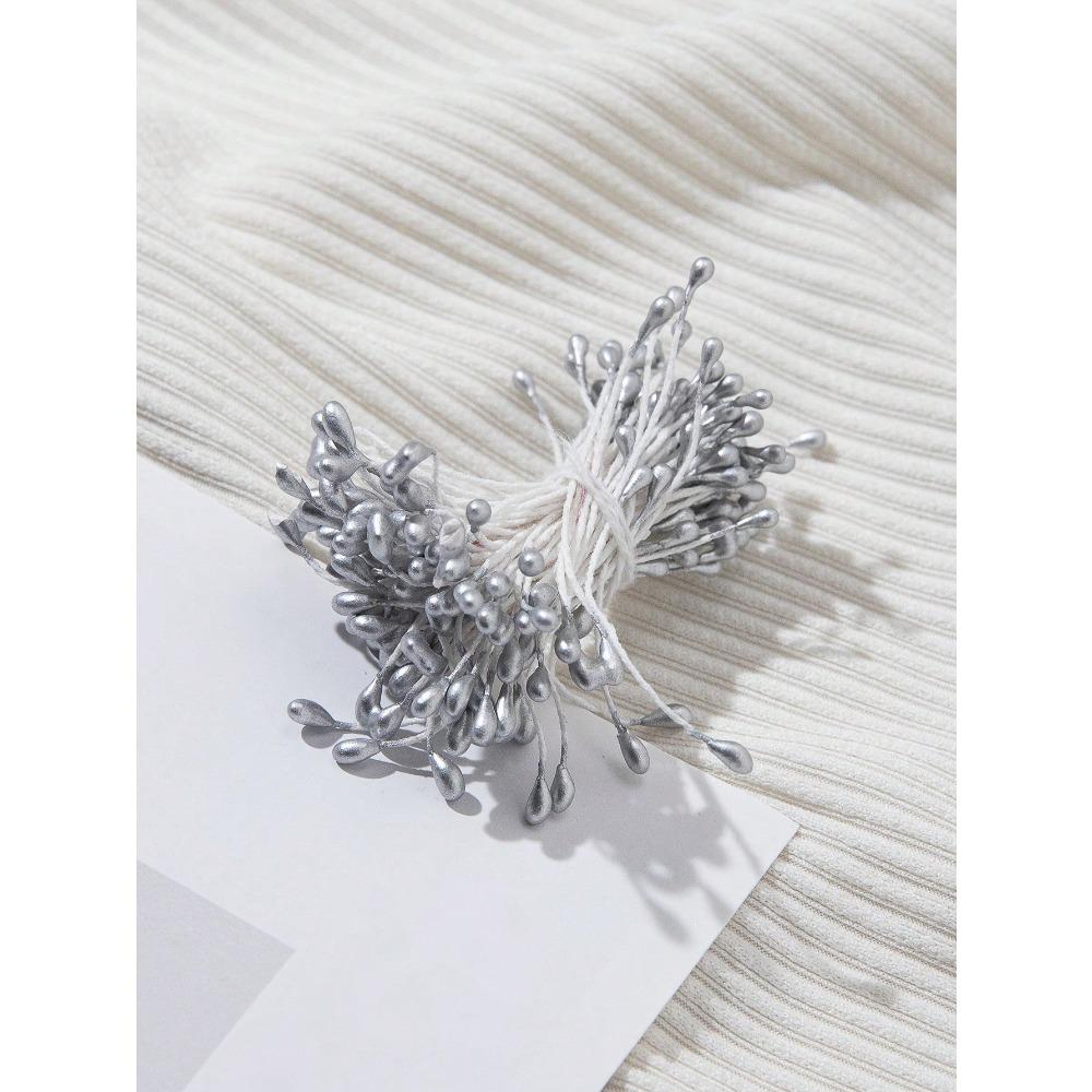 2mm Matte Stamen Faux Flower Components - Stamens, Buds, Blossoms for DIY Artificial Flower Crafting, Floral Decoration Materials Gifts