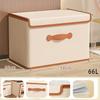 Clothes Storage Box with Lid Household Wardrobe Organizer for Underwear Blankets & Garments Fabric Storage Basket Storage Box