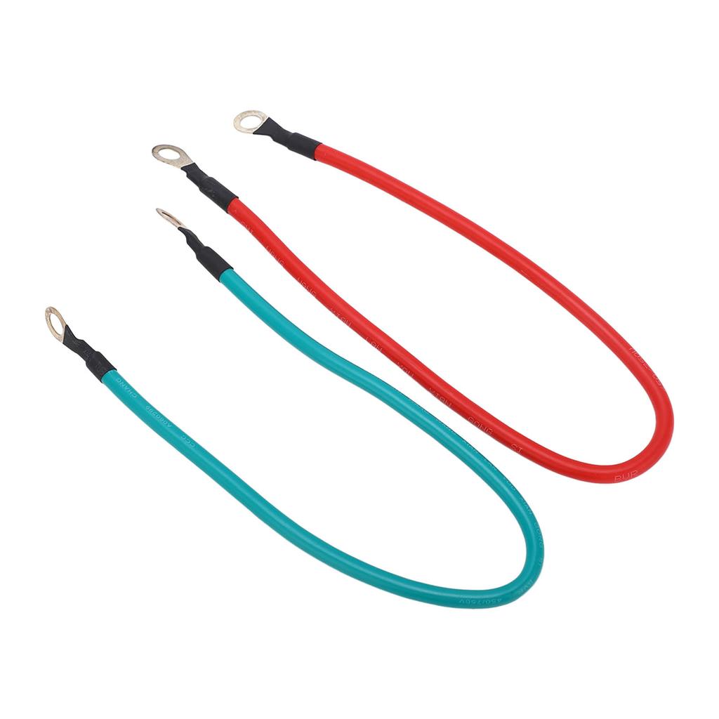 2PCs Battery Cable Power Cord Ring Eyelet Positive Negative Pole for 173 178F 186 188F