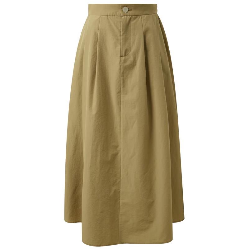 Sancai Plus Size Mid-Waist A-Line Long Skirt