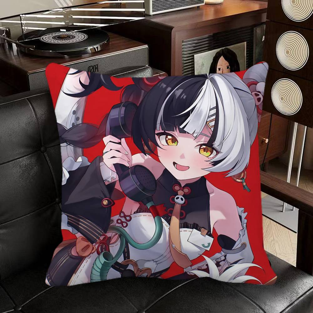 Dialyn Zenless Zone Zero Game Pillow Case Square Pillow Bedroom Sofa Leisure Comfort Cushion Car Home Decoration