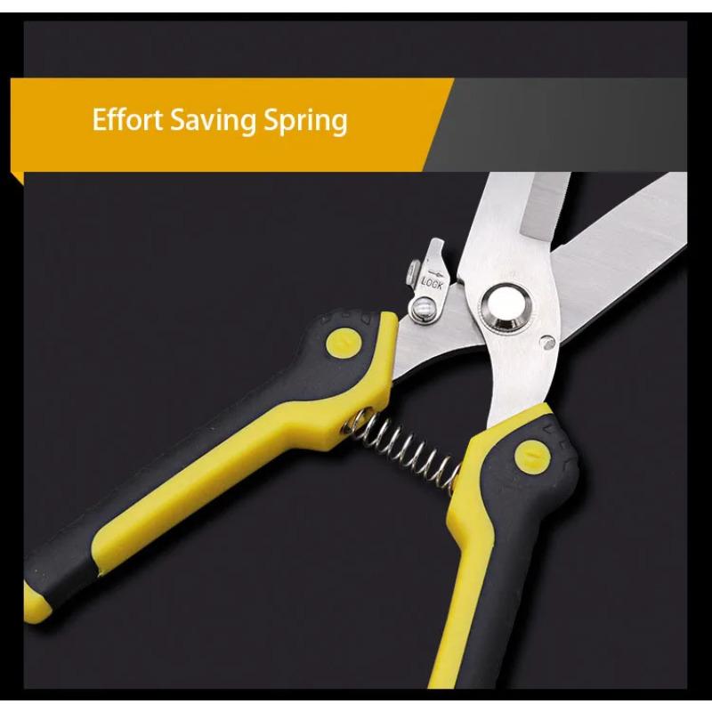 8inch Stainless Steel Sharp Blade Garden Shears PP+TPR Handle Bypass Professional Electrician's Iron Wire Cutting Tool Scissors