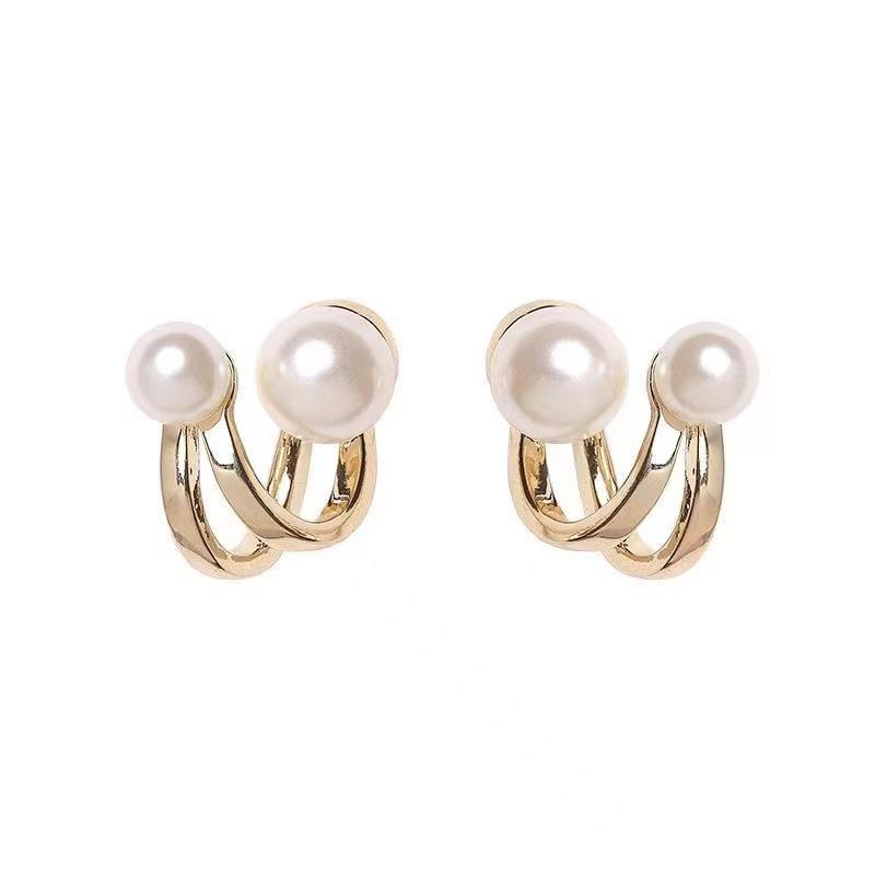 Retro Light Luxury Korean-Style Pearl Tassel Earrings for Women