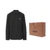 Burberry Cotton Blend Long-Sleeved Shirt Men's Black 80428961 80428961
