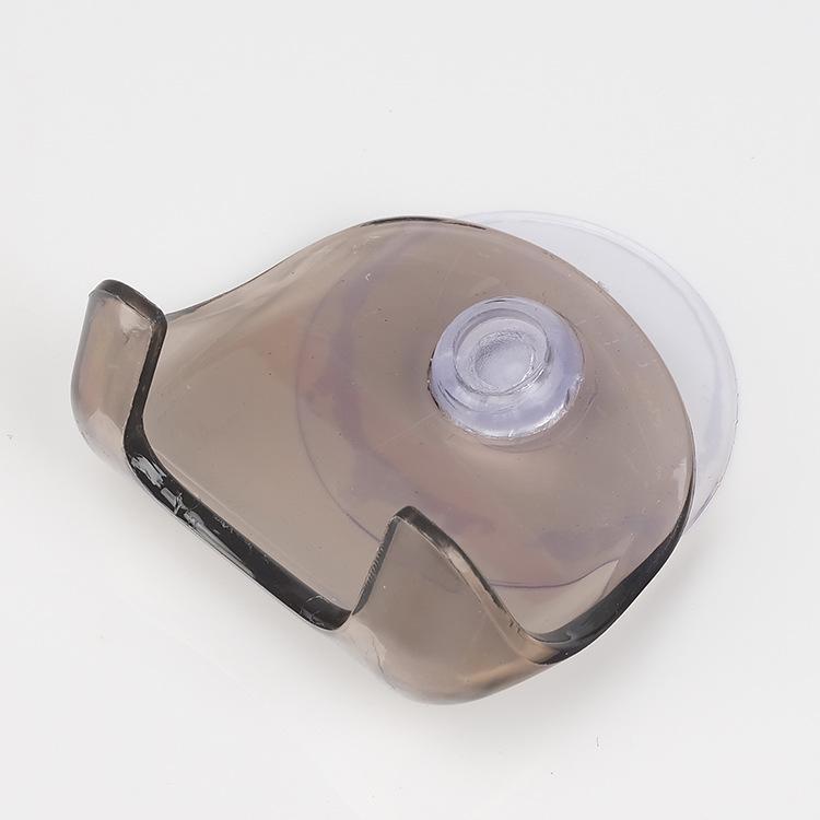 

1 шт. Держатель для бритвы и зубной щетки, настенный держатель на присоске для ванной комнаты, крючок на присоске, пластиковый держатель для бритвы, синий, серый grey