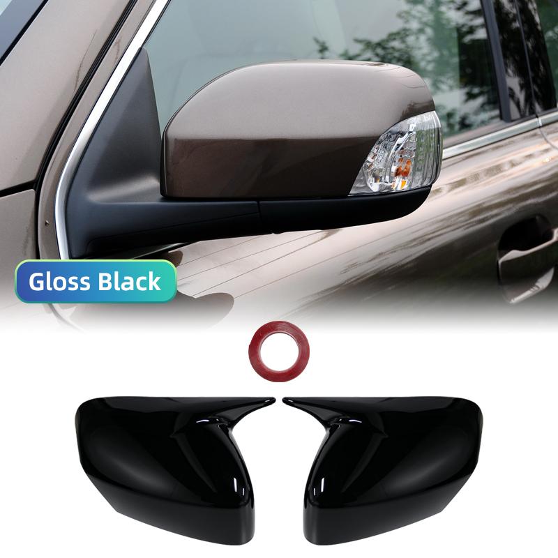 For Volvo XC70 XC90 2007-2014 Carbon Fiber Pattern Black Side Wing Rearview Mirror Cover Cap