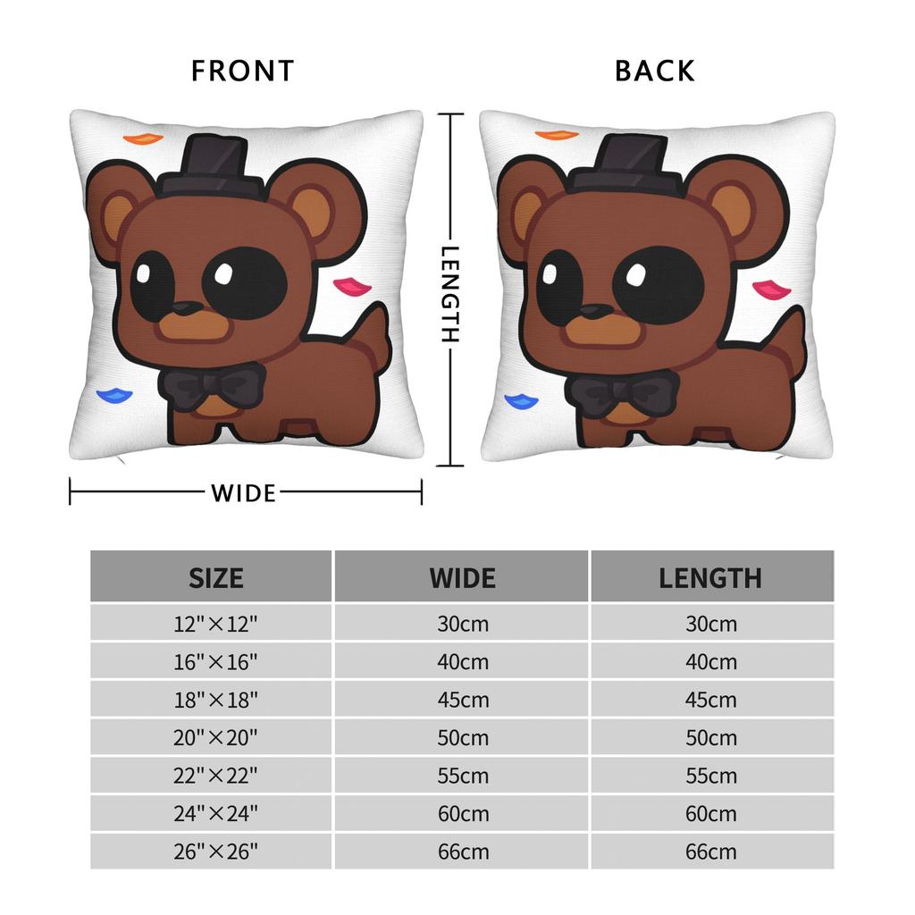 W-FnafS Pillow Case  Design Pillow Cover For Sofa Car Home Decor Kawaii Pillowcases