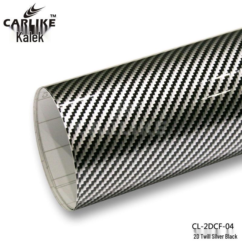 Kalek 2D Glossy Colored Carbon Fiber Trim Film for Car, Phone, and Computer.