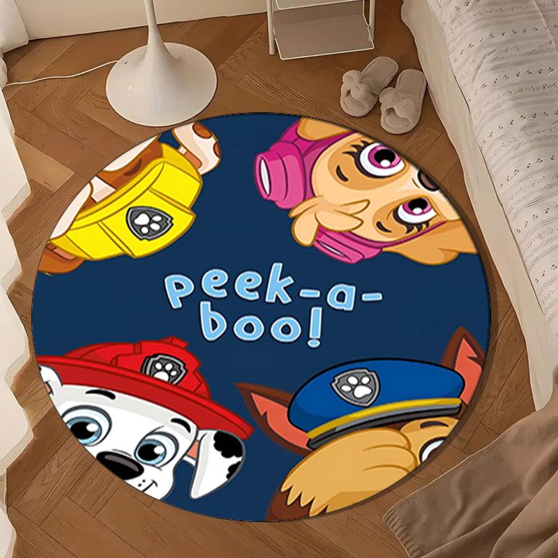 Paw Patrol: Heroic Rescue Round Mat Home Decor, Chair Rug For livingroom,Bedroom, Doormat Home Decor Birthday Gift Christmas Gifts