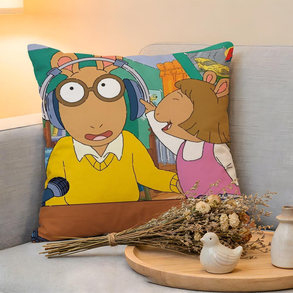 

Cushion Cover Linen SkinFriendly Soft Decorative Case For Sofa Home Decor Anime Arthur Pillow cover 30x30cm