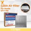 Filtro de Aire Acondicionado de Carbón Activado Yitong Automotive Compatible con Honda CR-V Civic 80291-T5R-A01 CF11182 F4201 VF2033 29101