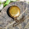 Handmade Brass Pocket Compass Engraved Ship Lid, Nautical Gift Home Decor