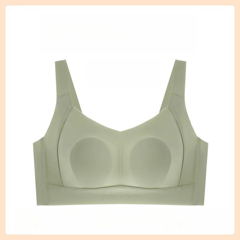Large Size Seamless Bra for Women Slim Gathered Without Steel Rings Soft Support Bra Anti Sagging Adjustable Bra