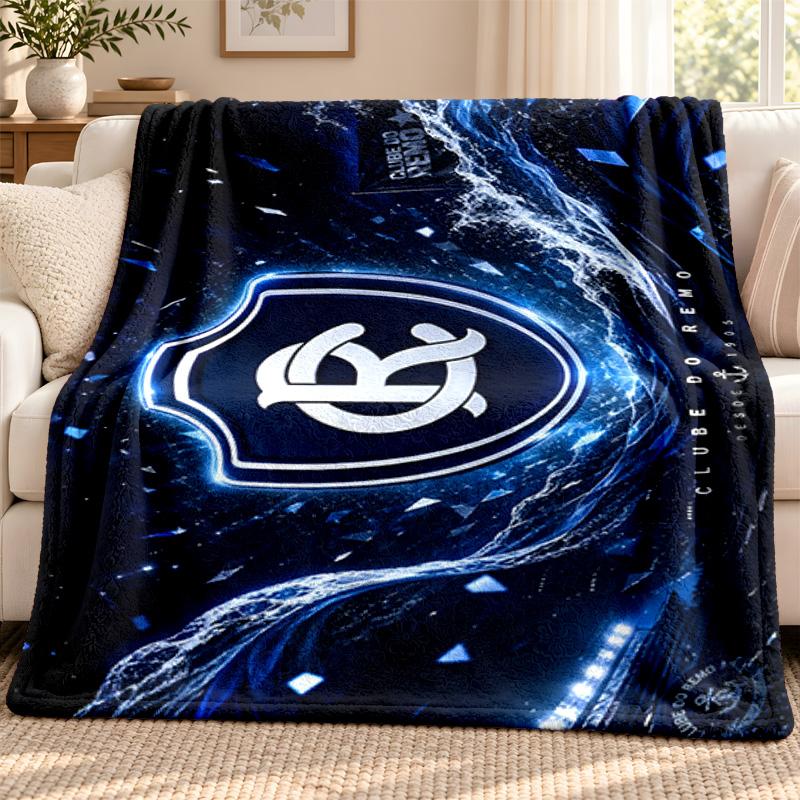 Clube do Remo blanket Flannel Blanket Soft Cozy Plush Throw for Sofa Bed Lightweight Home Decoration Outdoor camping