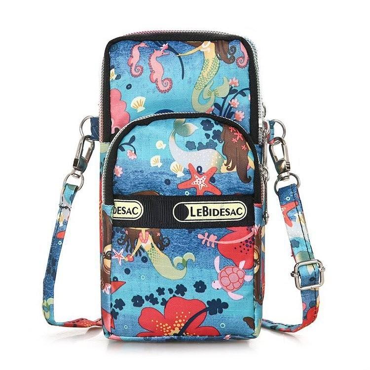 Elegant Retro Nylon Phone Pouch For Women With Eye-catching Designs And Colors