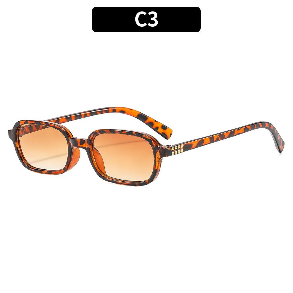 

Korean Style Small Square Sunglasses Women Vintage Rectangular Sun Glasses Men Retro Narrow Frame Shades Fashion Street Eyewear коричневий