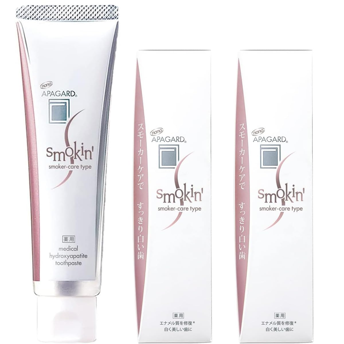 [Купите 2 флакона] Отбеливающая зубная паста Apagard Smokin  53 г