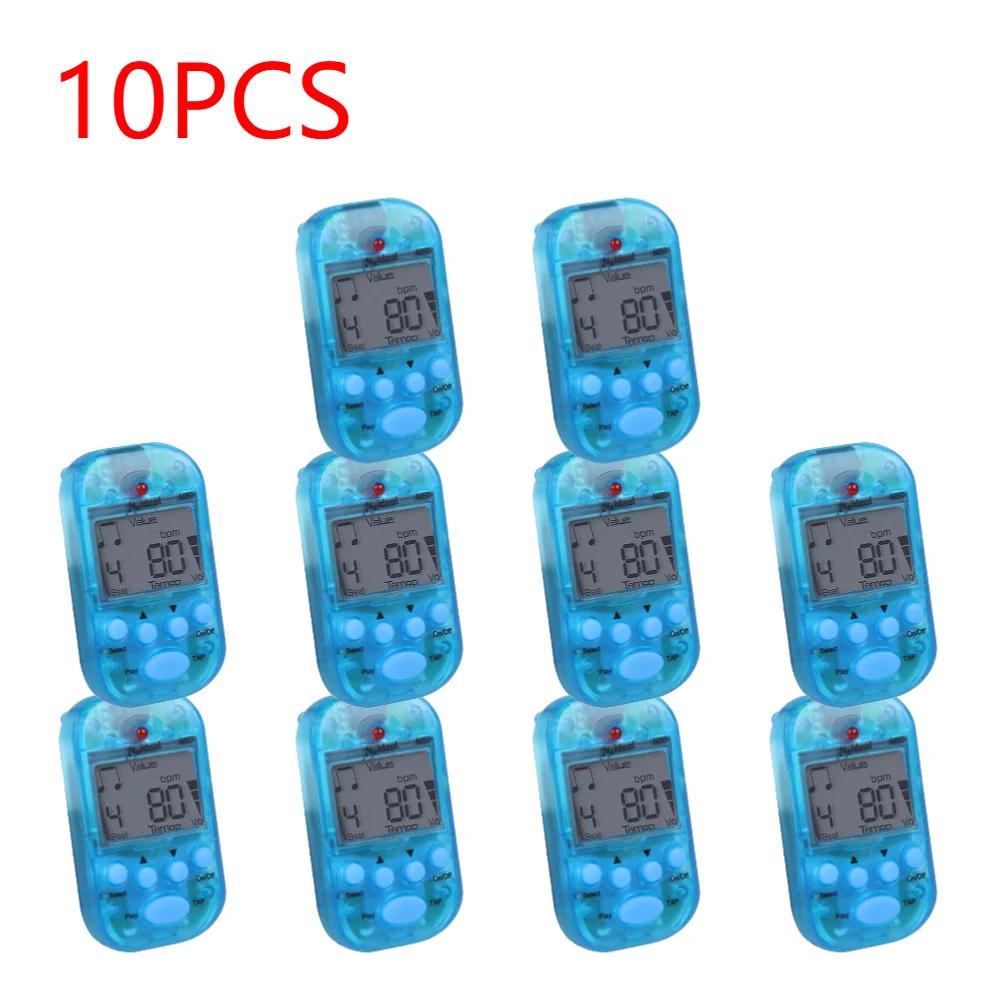10-1PCS M50 Mini Musical Metronome LCD Clip-on Dual-channel Digital Tuner Metronome Guitar Piano Metronomo Practical Accessories