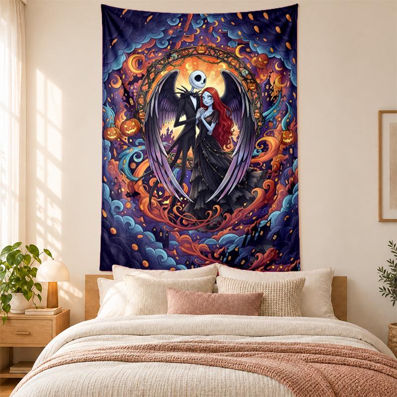 Jack with Sally Tapestry Highquality for Decorating Living Room Bedroom Dorm Walls Ideal As Bedroom Wallart Orholiday Gift