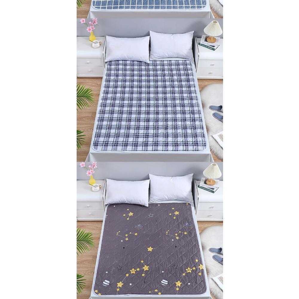 Waterproof Washable Incontinence Bed Pad, Large Size Anti-Side Leakage Care Mat for Adults Elderly Menstrual Student Dormitory
