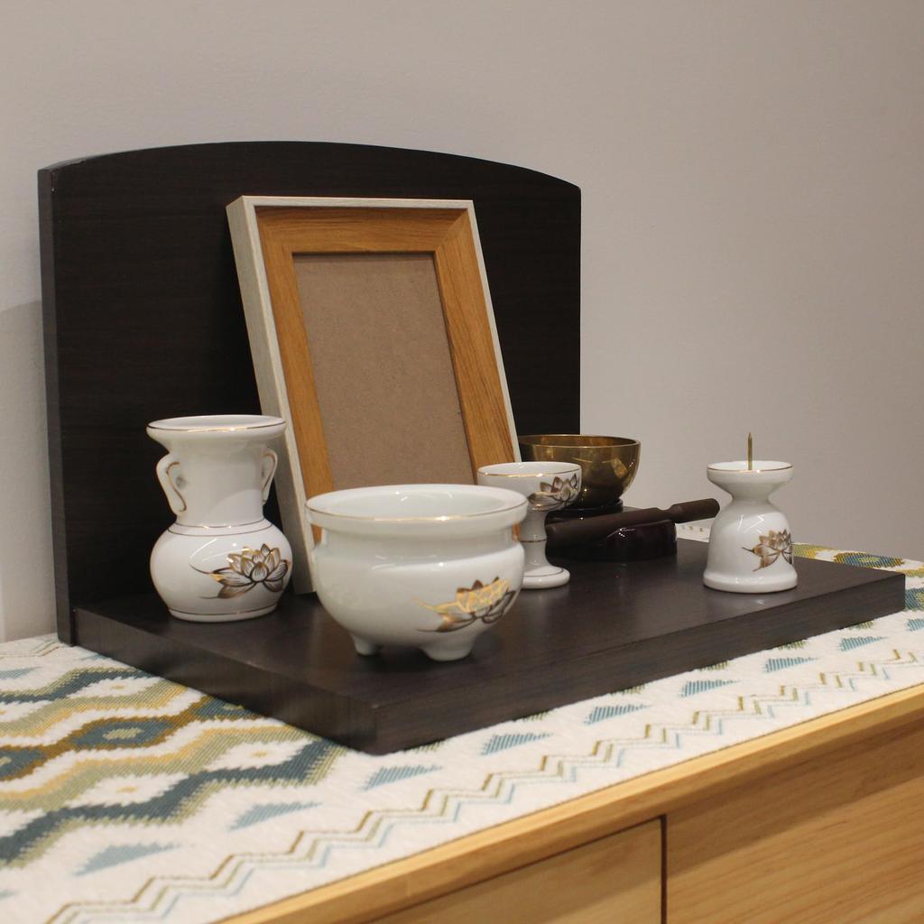 Modern Buddhist Altar, Mini Buddhist Altar, Modern Open Altar, Personal Memorial Altar, Natural Wood Memorial Altar, Wide Type Buddhist Altar, Interio