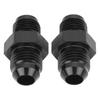 1 Pair 6An To 1 2 20 Inverted Flare Adapter Metal Structure Transmission Cooler Adapter Fitting Black