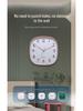 Luminous 12-Inch Silent Wall Clock with Rounded Corners for Living Room