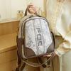 Tide Ladies Backpack Simple Niche Light Luxury Backpack Large Capacity Embroidery Printed Casual Travel Bag