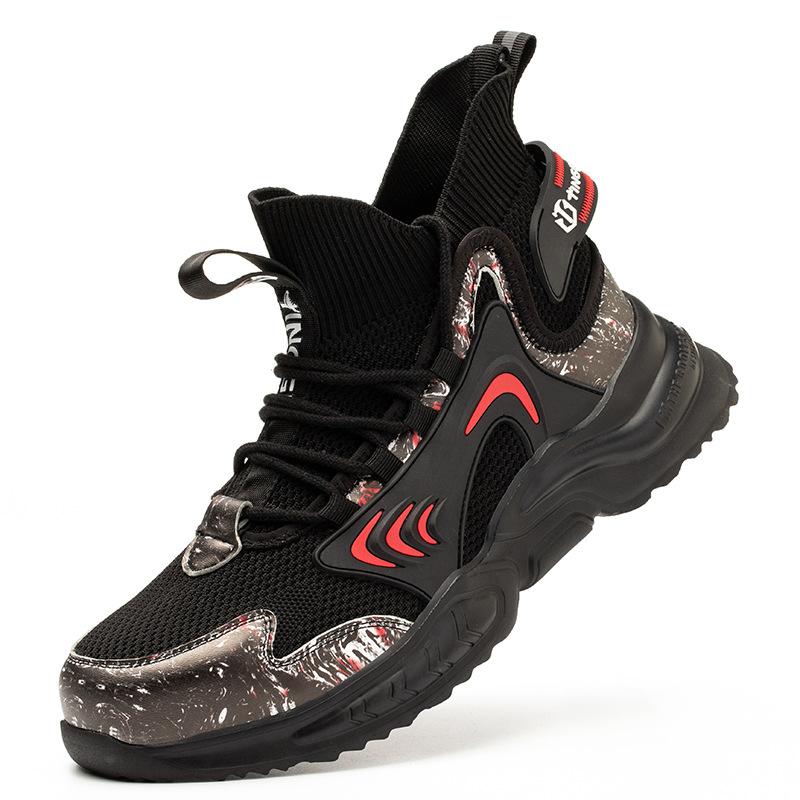 

Men s Safety Shoes New Steel Toe Cap Men Footwears Puncture-Proof Anti-smash Work Shoes Men Women Working Shoes Breathable Soft 46