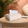 Tissue Box Organizer Modern Geometric Napkin Storage Organizer Imitation Cave Stone Living Room Desktop Napkin Organizer Modern