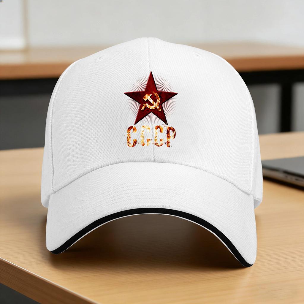 Cccp Red Star Casual Baseball Cap Hunting Camping Trucker Hat Summer Adjustable Unisex Adult Streetwear Baseball Caps
